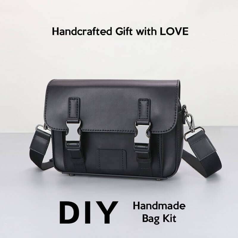 Men’s Cambridge Satchel DIY Leather Kit – Babylon Leather - Babylon LeatherBabylon LeatherSY91 - Black - Color - Matched