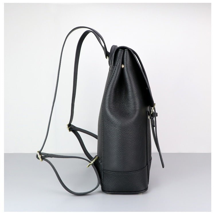 Men’s Leather Backpack DIY Kit – Babylon Leather - Babylon LeatherBabylon LeatherSY27 - Matching Color - Lychee Pattern Leather - Black