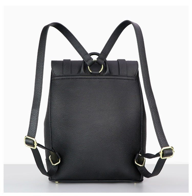 Men’s Leather Backpack DIY Kit – Babylon Leather - Babylon LeatherBabylon LeatherSY27 - Matching Color - Lychee Pattern Leather - Black