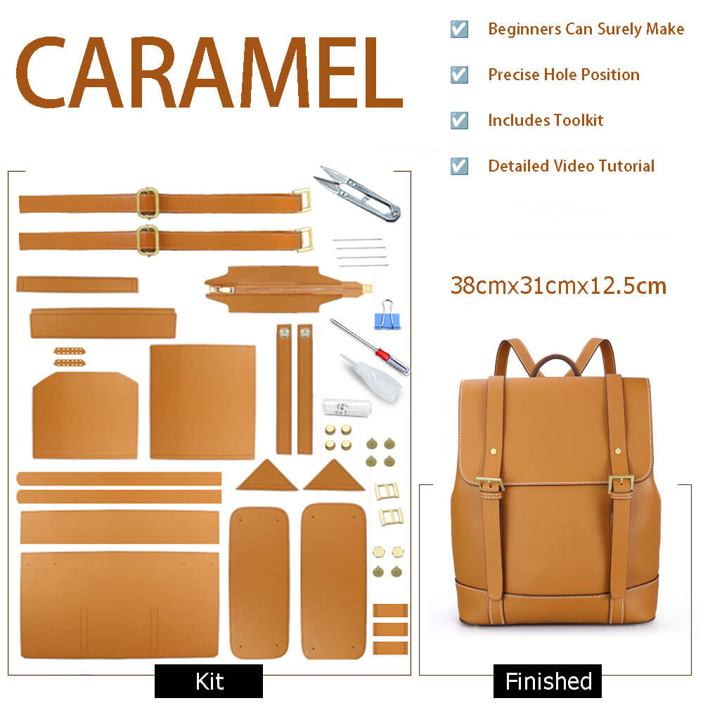 Men's Leather Backpack DIY Kit – Babylon Leather