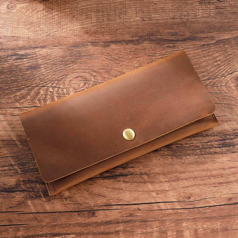 Men's Long Clutch Wallet – Babylon Leather - Babylon LeatherBabylon LeatherAN53-Brown