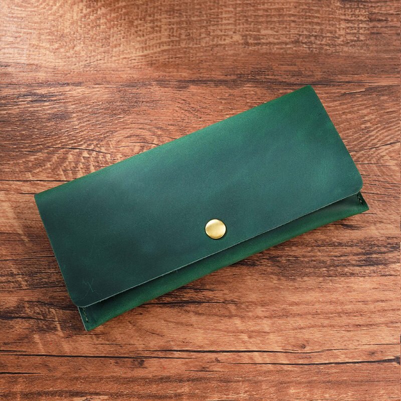 Men's Long Clutch Wallet – Babylon Leather - Babylon LeatherBabylon LeatherAN53-Dark Green
