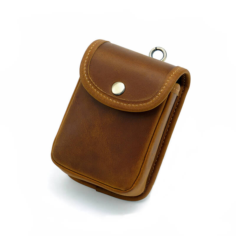Men's Mini Belt Pouch for Coins Keys – Babylon Leather - Babylon LeatherBabylon LeatherAN64-Brown