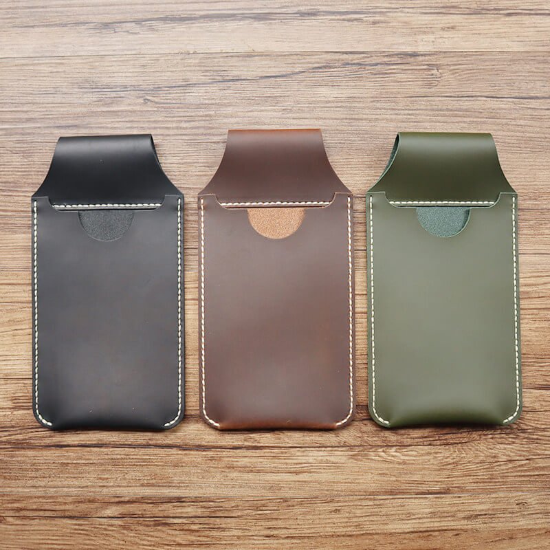 Men's Phone Holster Crazy Horse Leather DIY Kit – Babylon Leather - Babylon LeatherBabylon LeatherCY52-Brown