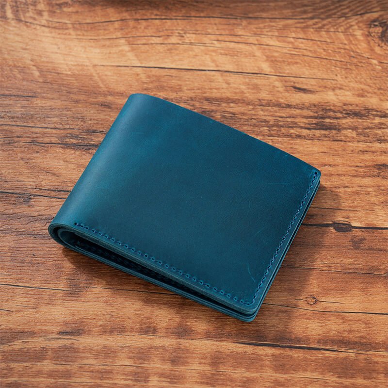 Men's Slim Short Wallet – Babylon Leather - Babylon LeatherBabylon LeatherAN52-Blue