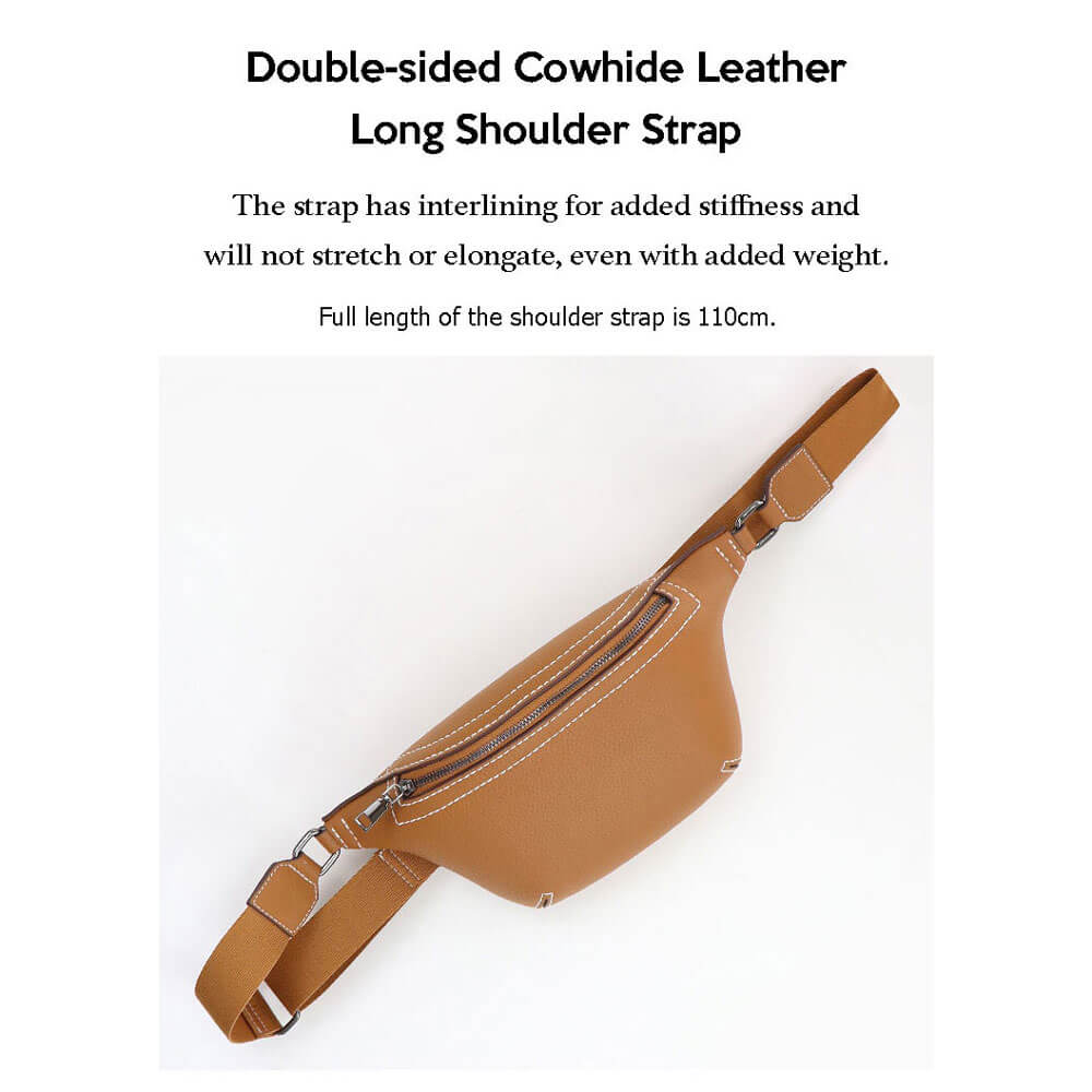 Men’s Sling Bag DIY Leather Kit – Babylon Leather - Babylon LeatherBabylon LeatherSY102 - Caramel - White