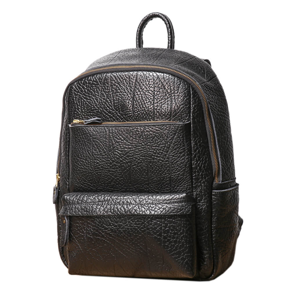 Men’s Top - Grain Leather Travel Backpack – Babylon Leather - Babylon LeatherBabylon LeatherLJ104-Black