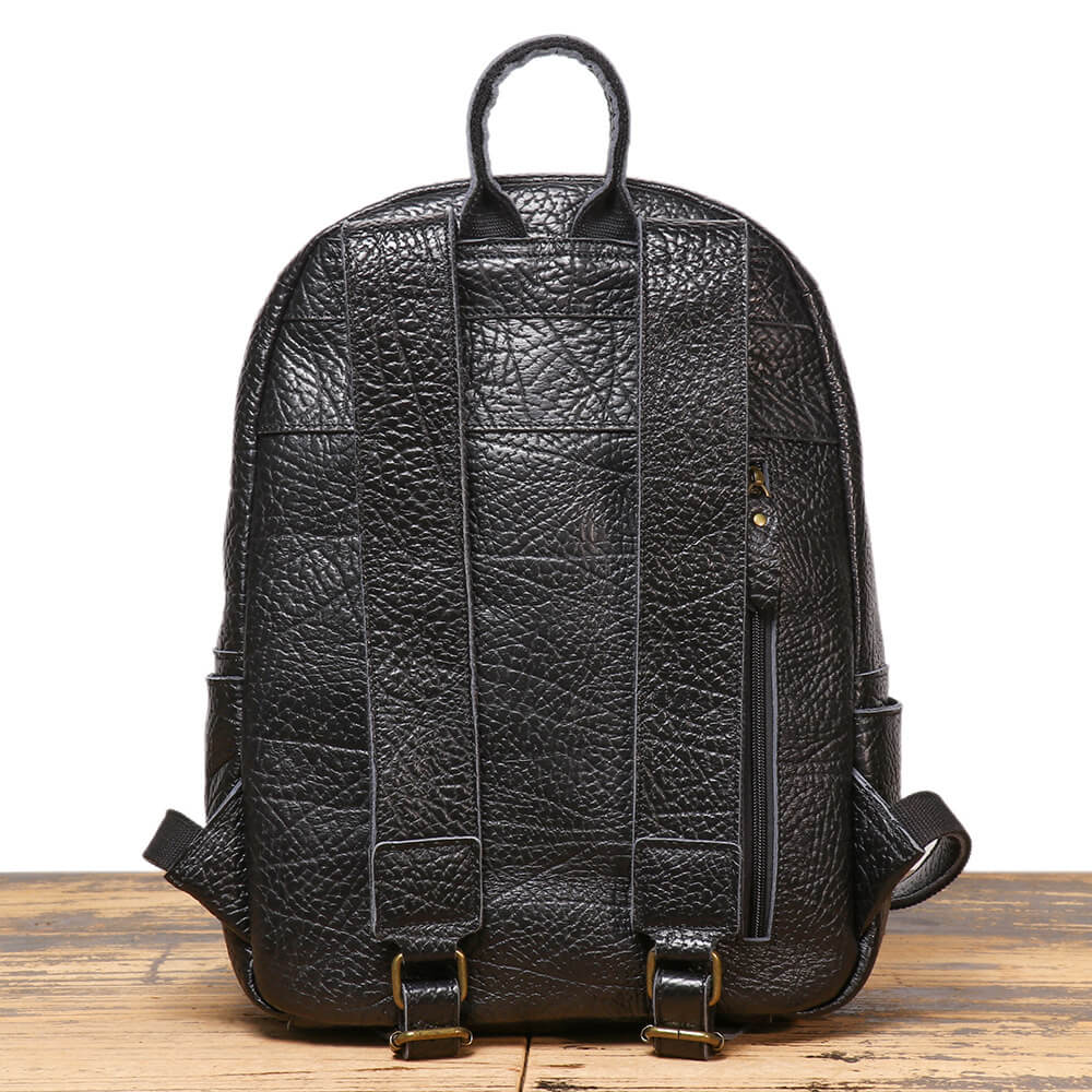 Men’s Top - Grain Leather Travel Backpack – Babylon Leather - Babylon LeatherBabylon LeatherLJ104-Black