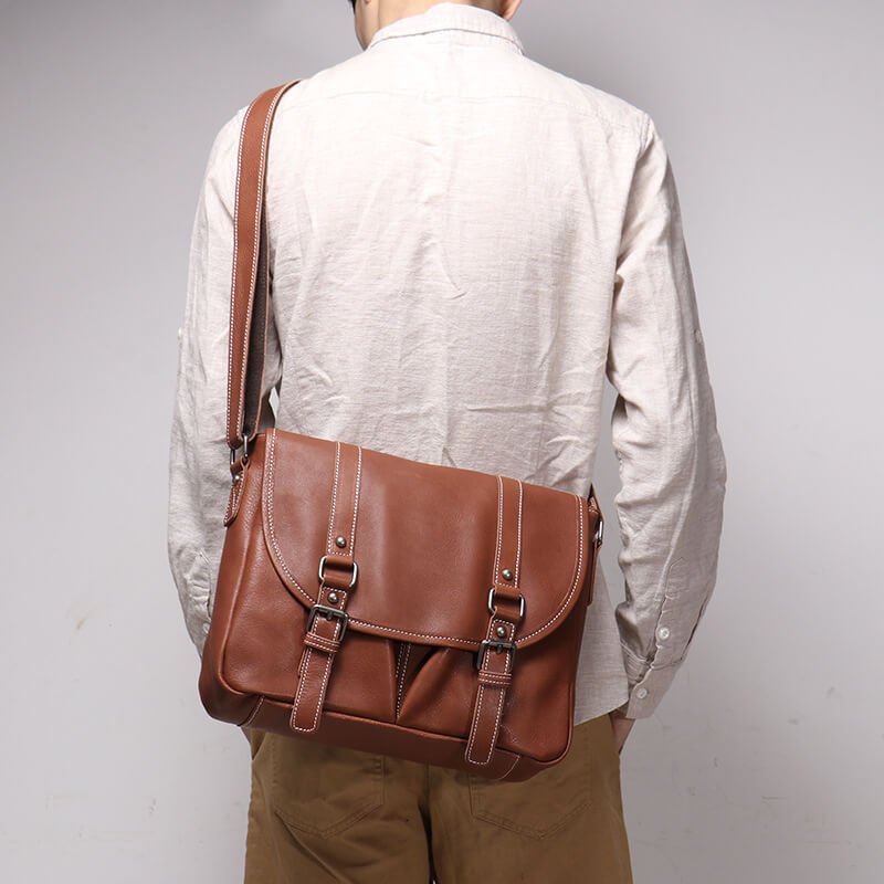Men’s Vintage Leather Business Crossbody Bag – Babylon Leather - Babylon LeatherBabylon Leather‬﻿⁣⁢⁤﻿⁤‬⁢LJ047‌‍⁤‌﻿‍‍‌⁢⁡⁣⁣‍⁢‬‌‍‬‍‌ - Brown