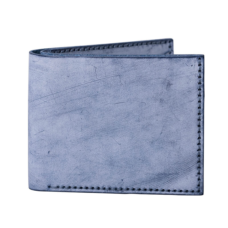 Mens wallet Full Grain Leather DIY Kit – Babylon Leather - Babylon LeatherBabylon LeatherLZ07 - Black - Fog Wax Leather