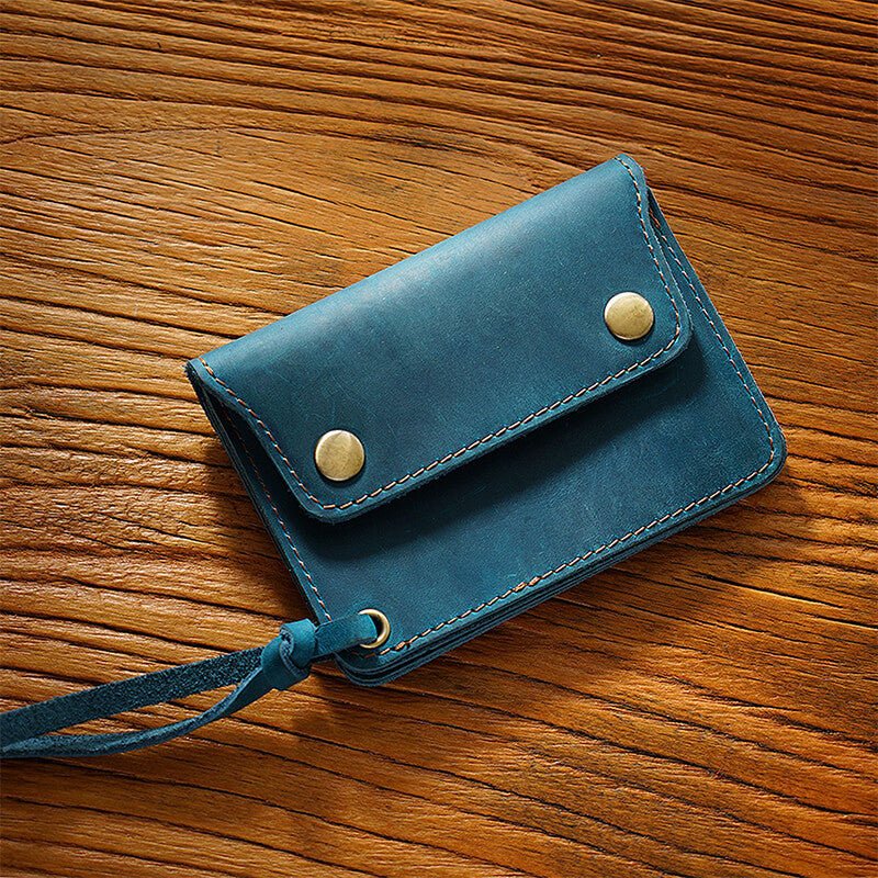 Men's Zip Card Wallet – Babylon Leather - Babylon LeatherBabylon LeatherAN49-Blue