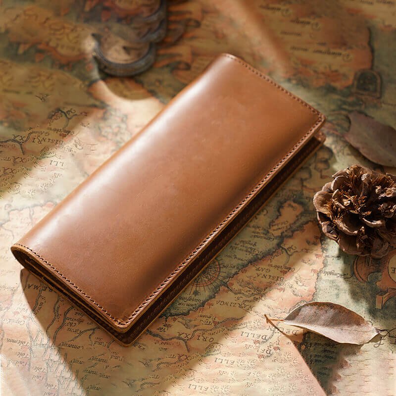 Men's Zip Long Wallet – Babylon Leather - Babylon LeatherBabylon LeatherAN54-Brown