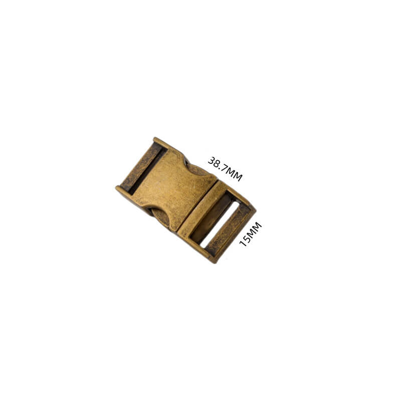 Metal Side Release Buckle - Babylon Leather - Babylon LeatherBabylon LeatherJY18-Antique Brass-16.2*20*38.5mm