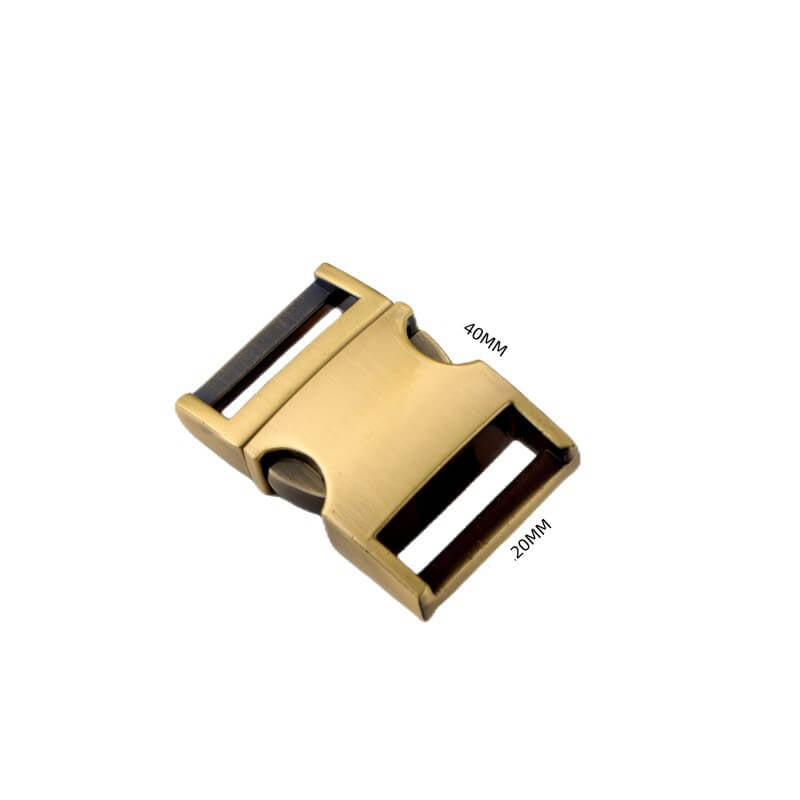 Metal Side Release Buckle - Babylon Leather - Babylon LeatherBabylon LeatherJY18-Brushed Antique Brass-20.5*26.3*39.6mm