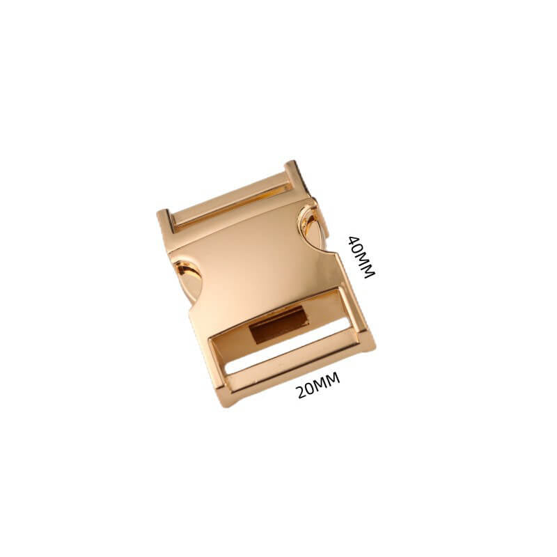Metal Side Release Buckle - Babylon Leather - Babylon LeatherBabylon LeatherJY18-Gold-20.5*26.3*39.6mm