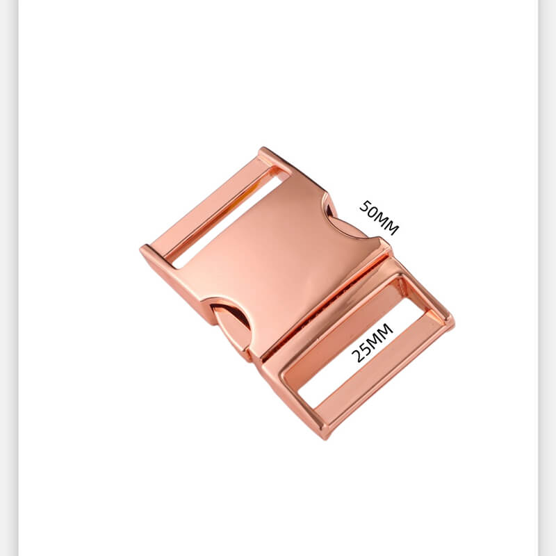 Metal Side Release Buckle - Babylon Leather - Babylon LeatherBabylon LeatherJY18-Rose Gold-25.3*30*50.2mm