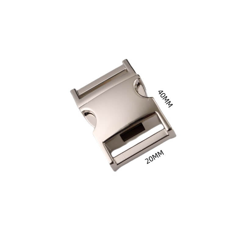 Metal Side Release Buckle - Babylon Leather - Babylon LeatherBabylon LeatherJY18-Silver-20.5*26.3*39.6mm