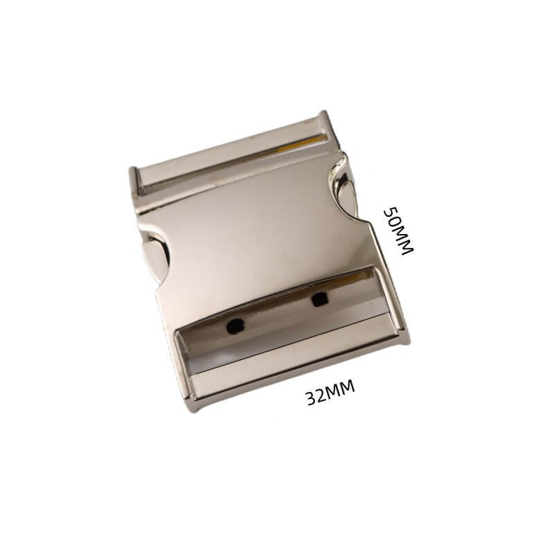 Metal Side Release Buckle - Babylon Leather - Babylon LeatherBabylon LeatherJY18-Silver-31.6*36.6*50mm