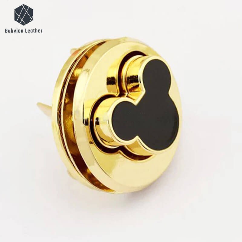 Mickey head Fashion Creative Bag Twist Lock（1 PACK） - Babylon LeatherBabylon LeatherTL-110