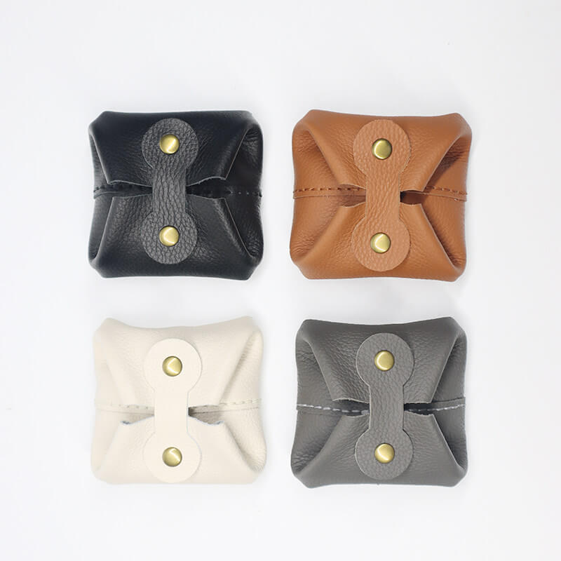 Mini AirPods Coin Card Pouch Leather DIY Kit – Babylon Leather - Babylon LeatherBabylon LeatherCY25-Grey