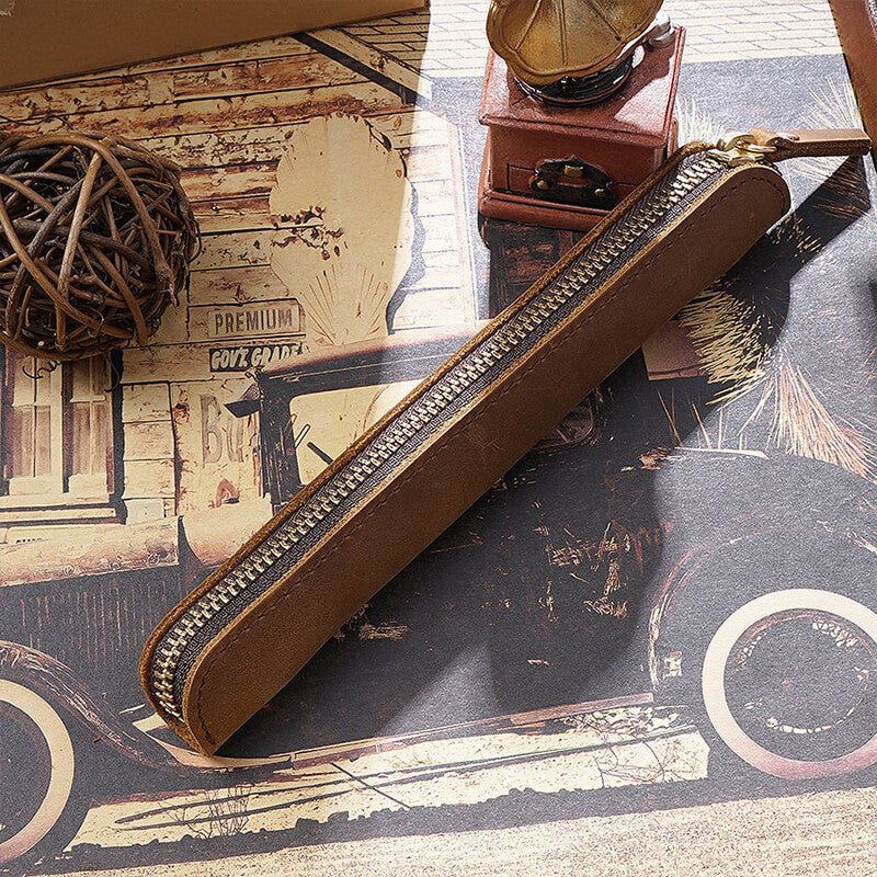 Mini Apple Pencil Pen Sleeve – Babylon Leather - Babylon LeatherBabylon LeatherAN25-Brown