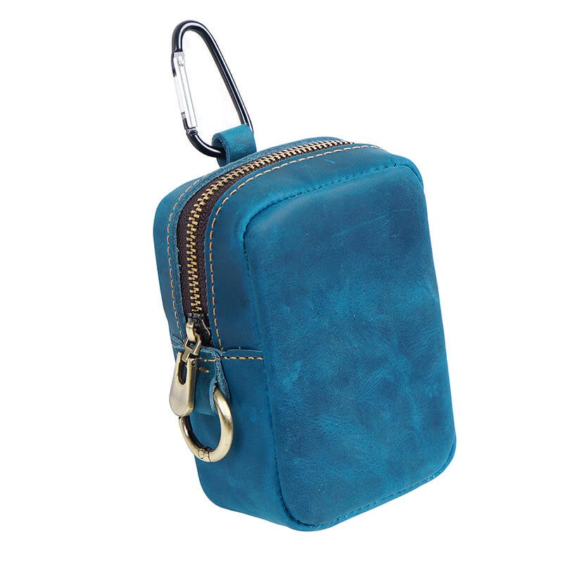Mini Belt Pouch Coin Card Holder – Babylon Leather - Babylon LeatherBabylon LeatherAN65-Blue