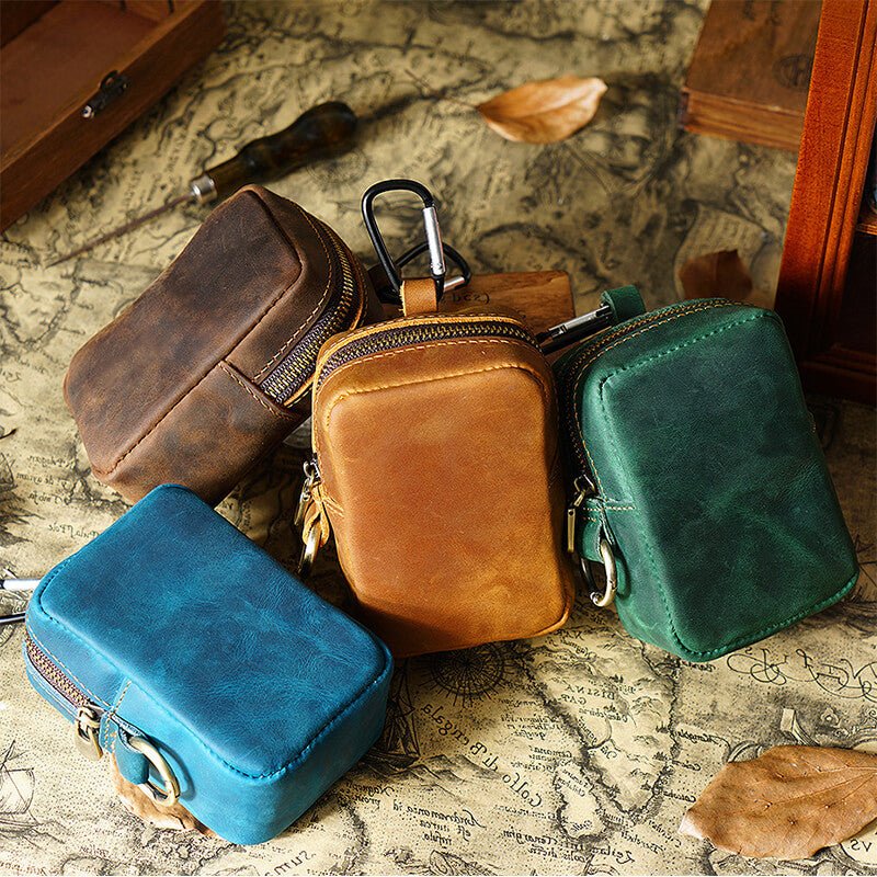 Mini Belt Pouch Coin Card Holder – Babylon Leather - Babylon LeatherBabylon LeatherAN65-Brown