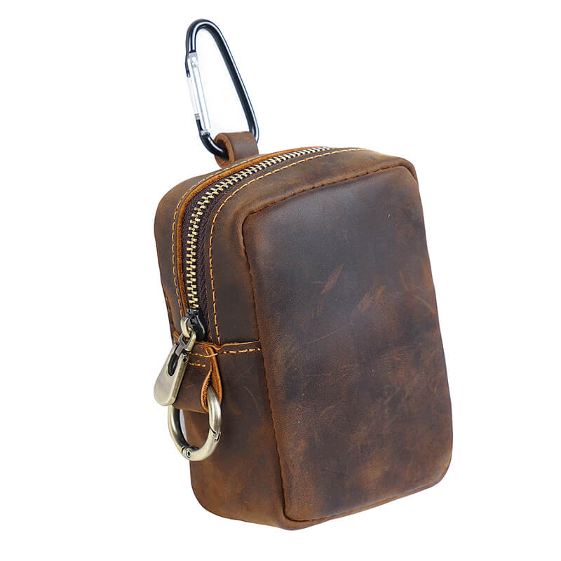 Mini Belt Pouch Coin Card Holder – Babylon Leather - Babylon LeatherBabylon LeatherAN65-Coffee