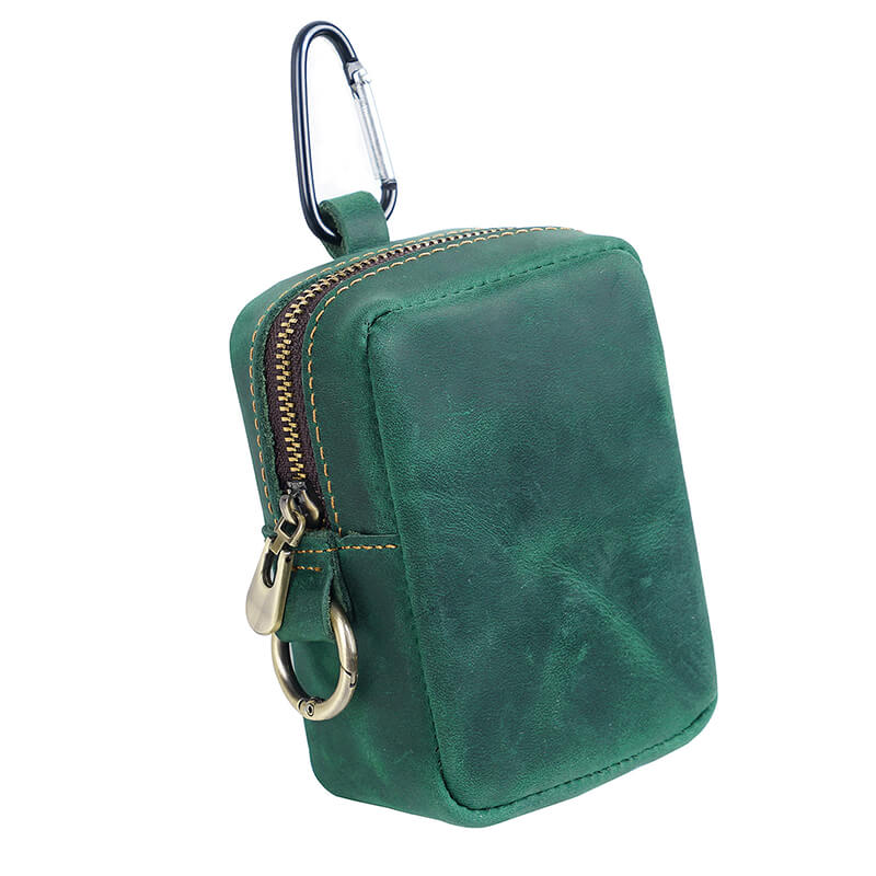Mini Belt Pouch Coin Card Holder – Babylon Leather - Babylon LeatherBabylon LeatherAN65-Dark Green