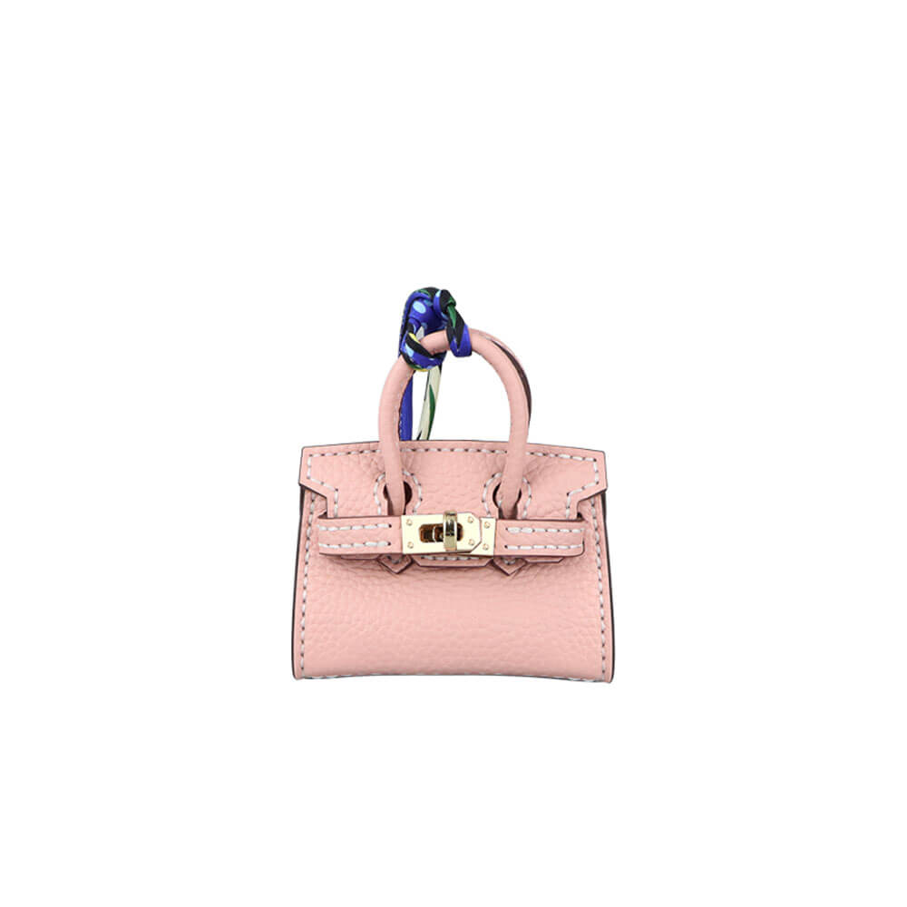 Mini Birkin Bag Charm DIY Kit – Babylon Leather - Babylon LeatherBabylon LeatherSY100 - Pink - White