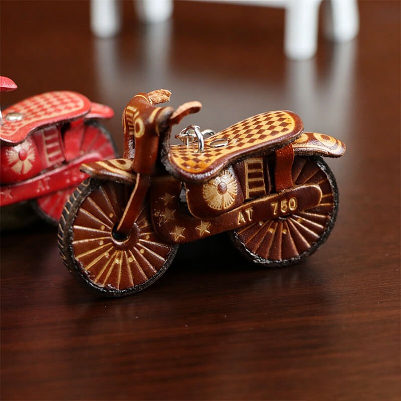 Mini Car Leather Bag Charm – Babylon Leather - Babylon LeatherBabylon LeatherLLZ67-Brown-1