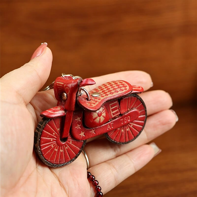 Mini Car Leather Bag Charm – Babylon Leather - Babylon LeatherBabylon LeatherLLZ67-Brown-1