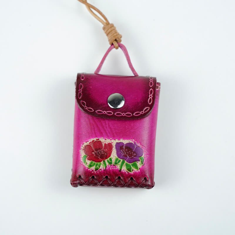 Mini Leather Bag Decorative Charm – Babylon Leather - Babylon LeatherBabylon LeatherLL77-Pink