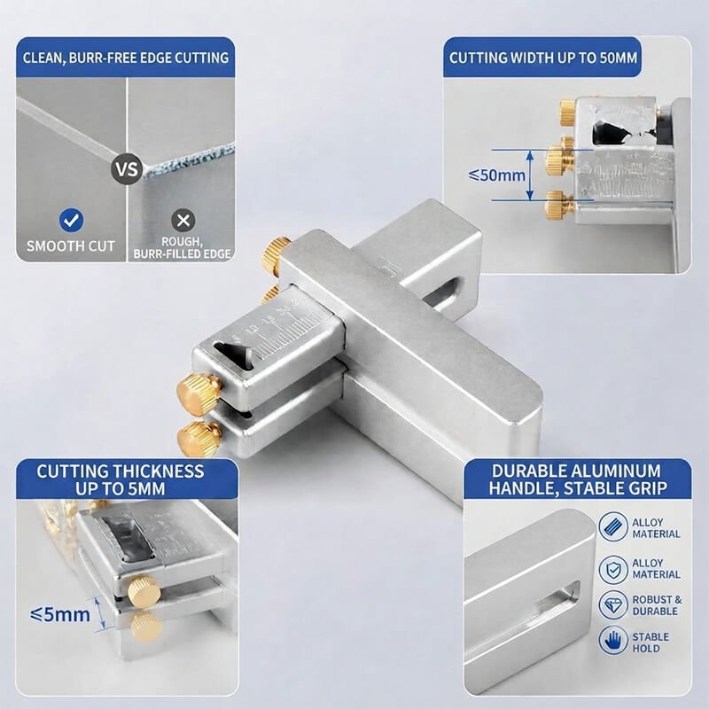 Mini Leather Strap Cutter Aluminum Belt Cutting Tool - Babylon LeatherBabylon LeatherXH89-Leather Strap Cutter