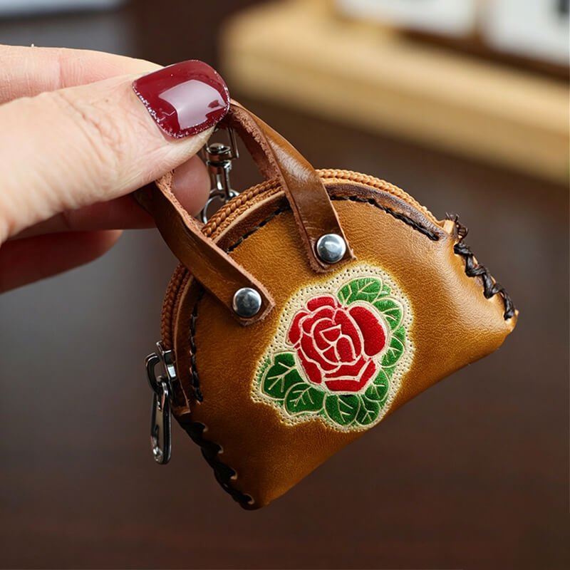 Mini Mini Handbag Leather Bag Charm – Babylon Leather - Babylon LeatherBabylon LeatherLLZ65-Red