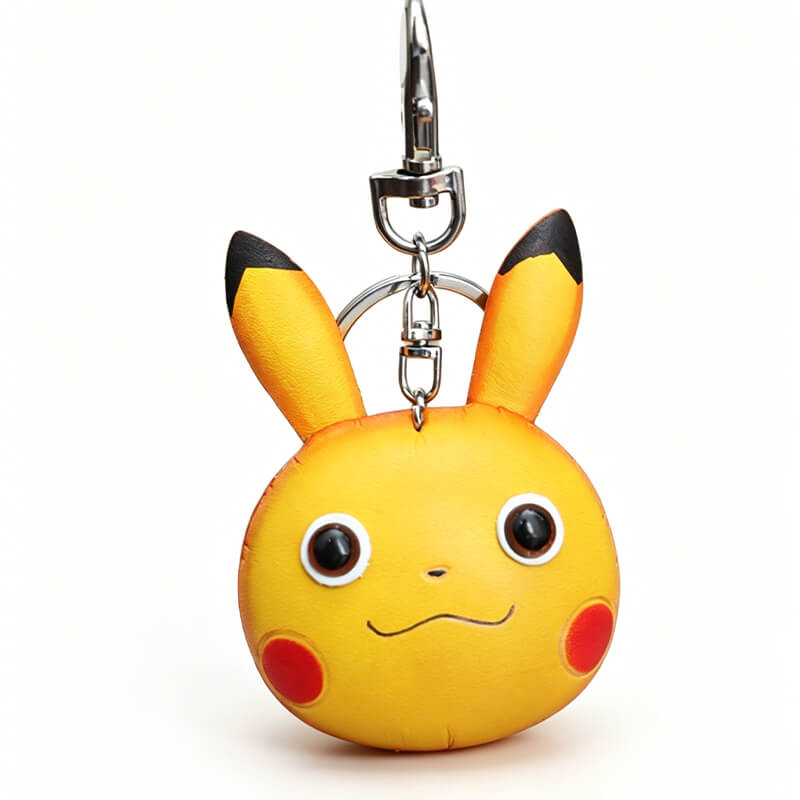 Mini Pikachu Style Bear Leather Bag Charm – Babylon Leather - Babylon LeatherBabylon LeatherLLZ66-Yellow