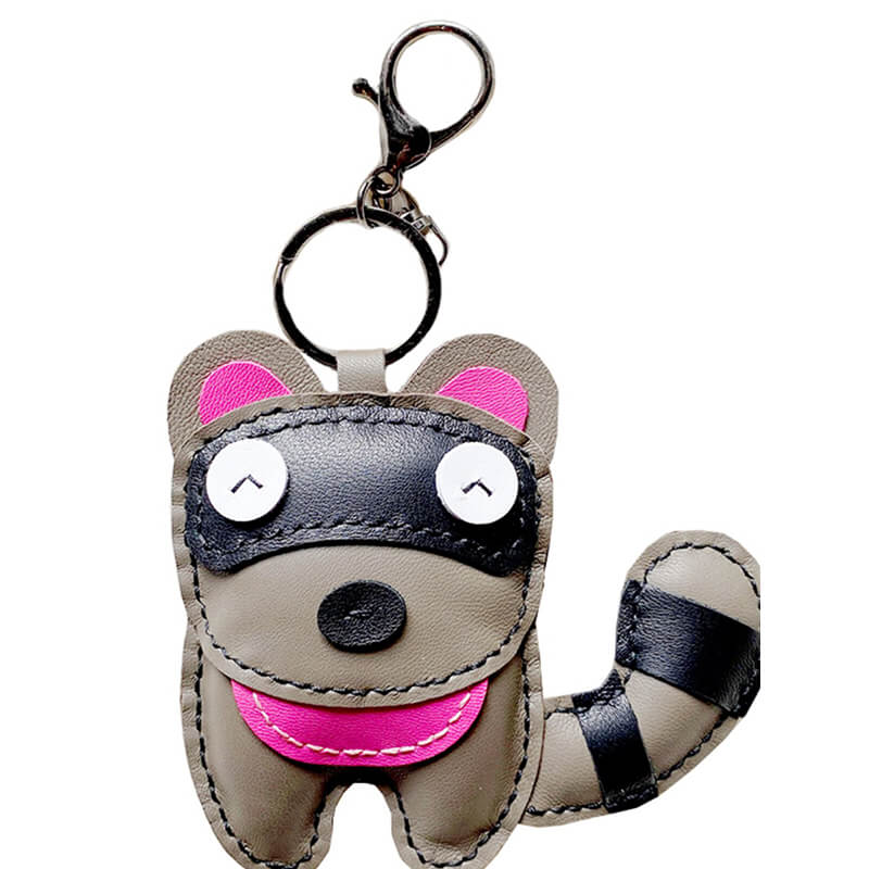 Mini Raccoon - Shaped Keychain DIY Kit – Babylon Leather - Babylon LeatherBabylon LeatherSG21-Grey
