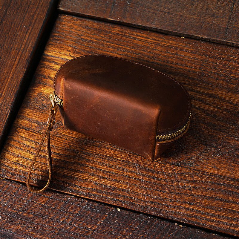Mini Snap Coin Purse – Babylon Leather - Babylon LeatherBabylon LeatherAN68-Brown