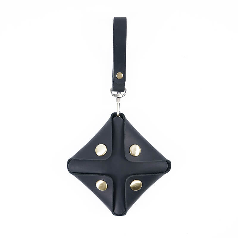 Mini Snap Coin Purse Square – Babylon Leather - Babylon LeatherBabylon LeatherAN72-Black