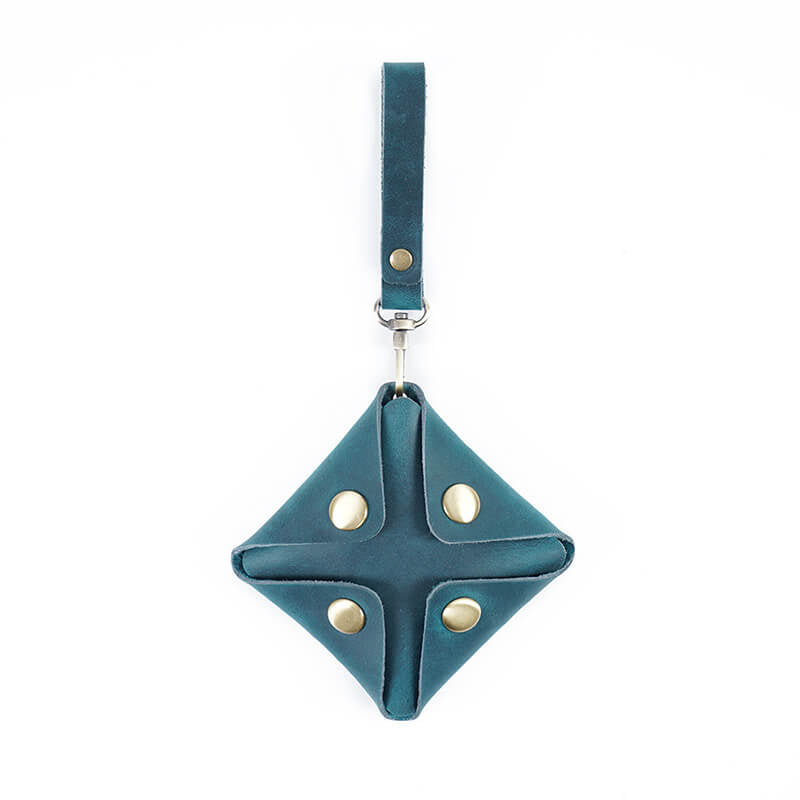 Mini Snap Coin Purse Square – Babylon Leather - Babylon LeatherBabylon LeatherAN72-Blue