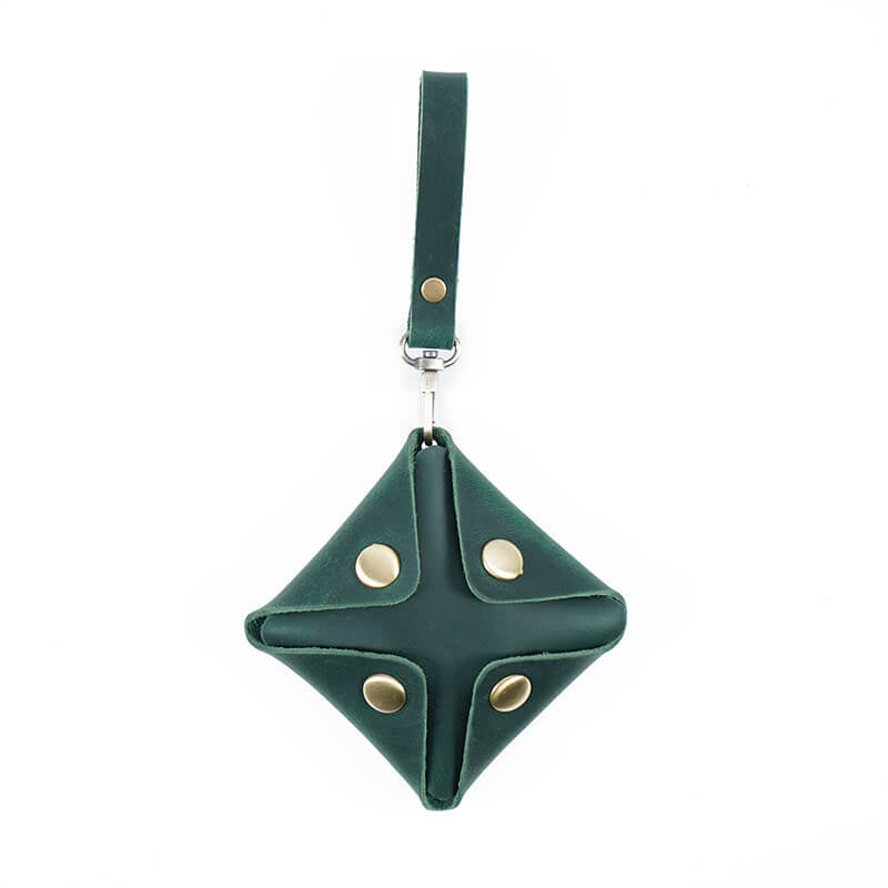 Mini Snap Coin Purse Square – Babylon Leather - Babylon LeatherBabylon LeatherAN72-Dark Green