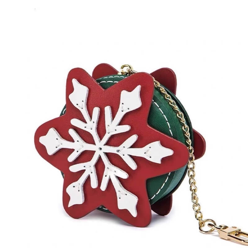 Mini Snowflake Christmas DIY Coin Purse Kit – Babylon Leather - Babylon LeatherBabylon LeatherPJ02-Red