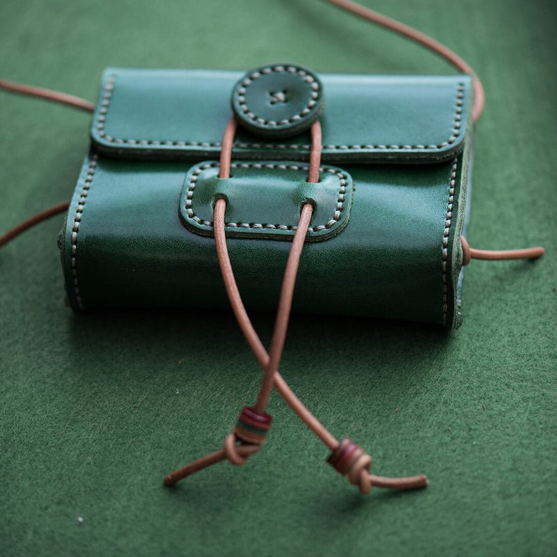 Mini Square Bag DIY Leathercraft Making Kit – Babylon Leather - Babylon LeatherBabylon LeatherLZ40 - Green - Veg Tanned Cowhide