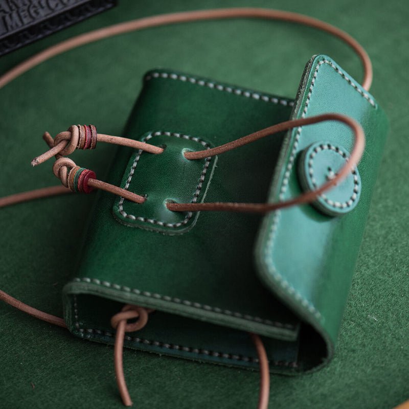 Mini Square Bag DIY Leathercraft Making Kit – Babylon Leather - Babylon LeatherBabylon LeatherLZ40 - Green - Veg Tanned Cowhide