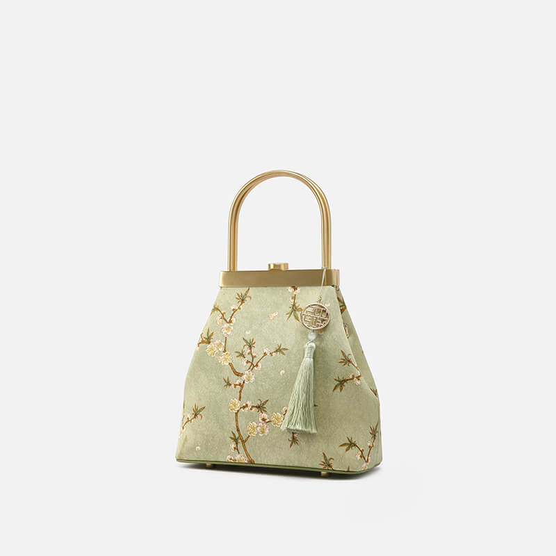 Minimal Elegance Silk Handbag – Babylon Leather - Babylon LeatherBabylon LeatherTX035-Light Green