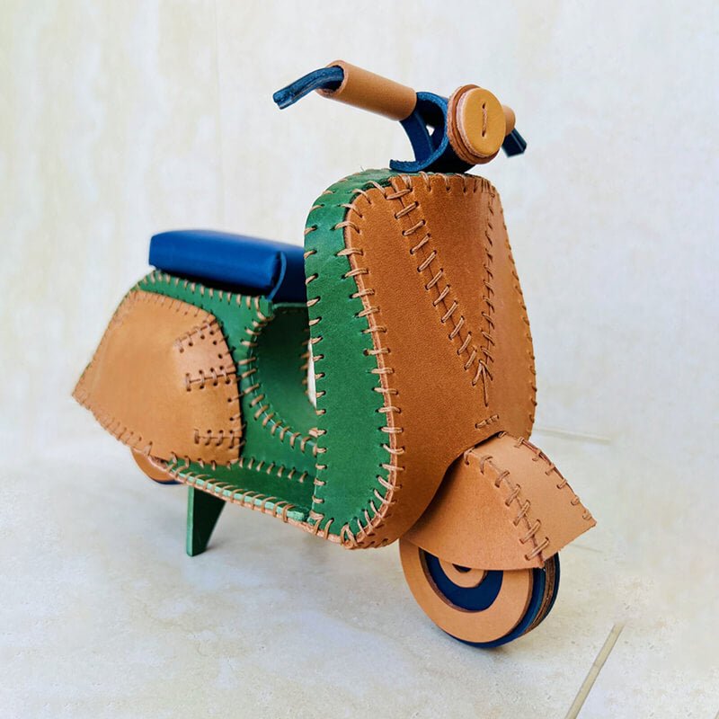 Motorcycle - Shaped Design Ornament DIY Kit – Babylon Leather - Babylon LeatherBabylon LeatherSG25-Brown