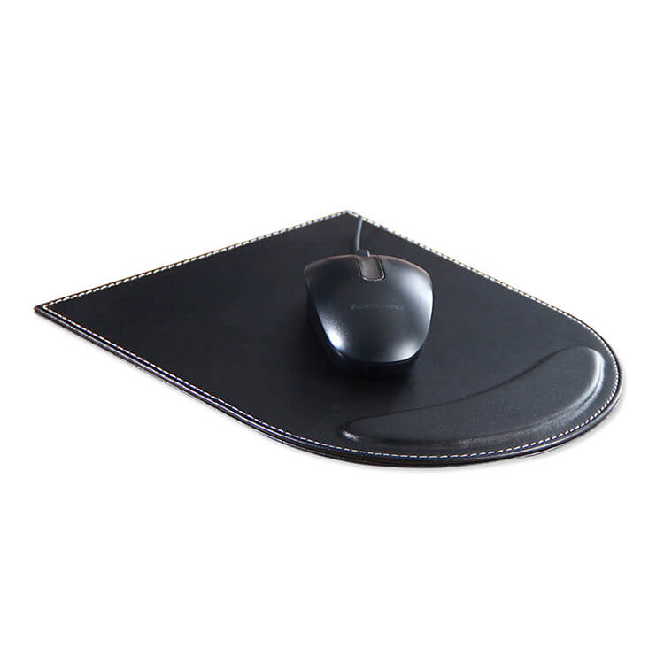 Mouse Pad with Wrist Rest – Babylon Leather - Babylon LeatherBabylon LeatherRH06-Black