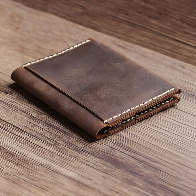 Multi-Slot Card Case Crazy Horse Leather DIY Kit – Babylon Leather - Babylon LeatherBabylon LeatherCY59-Brown