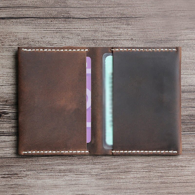 Multi-Slot Card Case Crazy Horse Leather DIY Kit – Babylon Leather - Babylon LeatherBabylon LeatherCY59-Brown