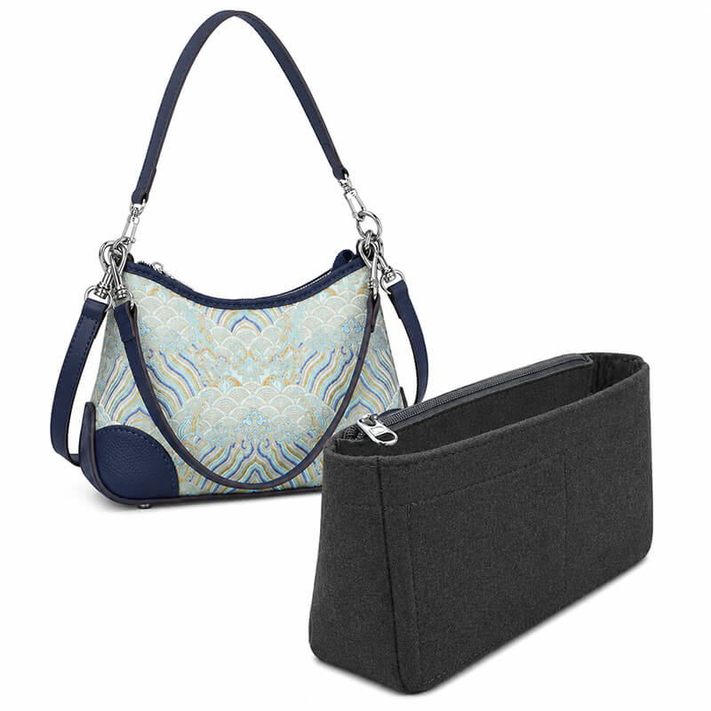 Non-Woven Bag Insert Organizer for LV Marella-Style Bags - Babylon LeatherBabylon LeatherQZ14-Black-Minimalist